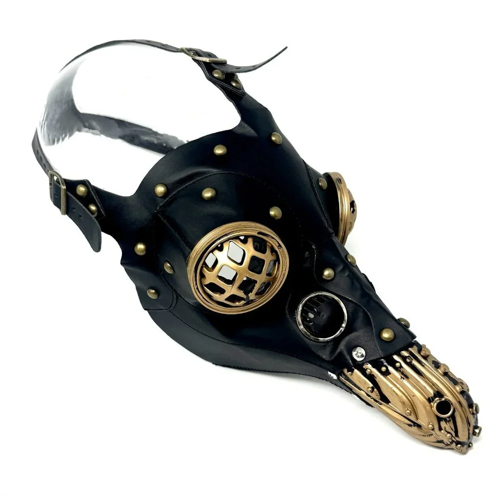Steampunk Plague Doctor Mask, Long Nose Halloween Masquerade Party Masks